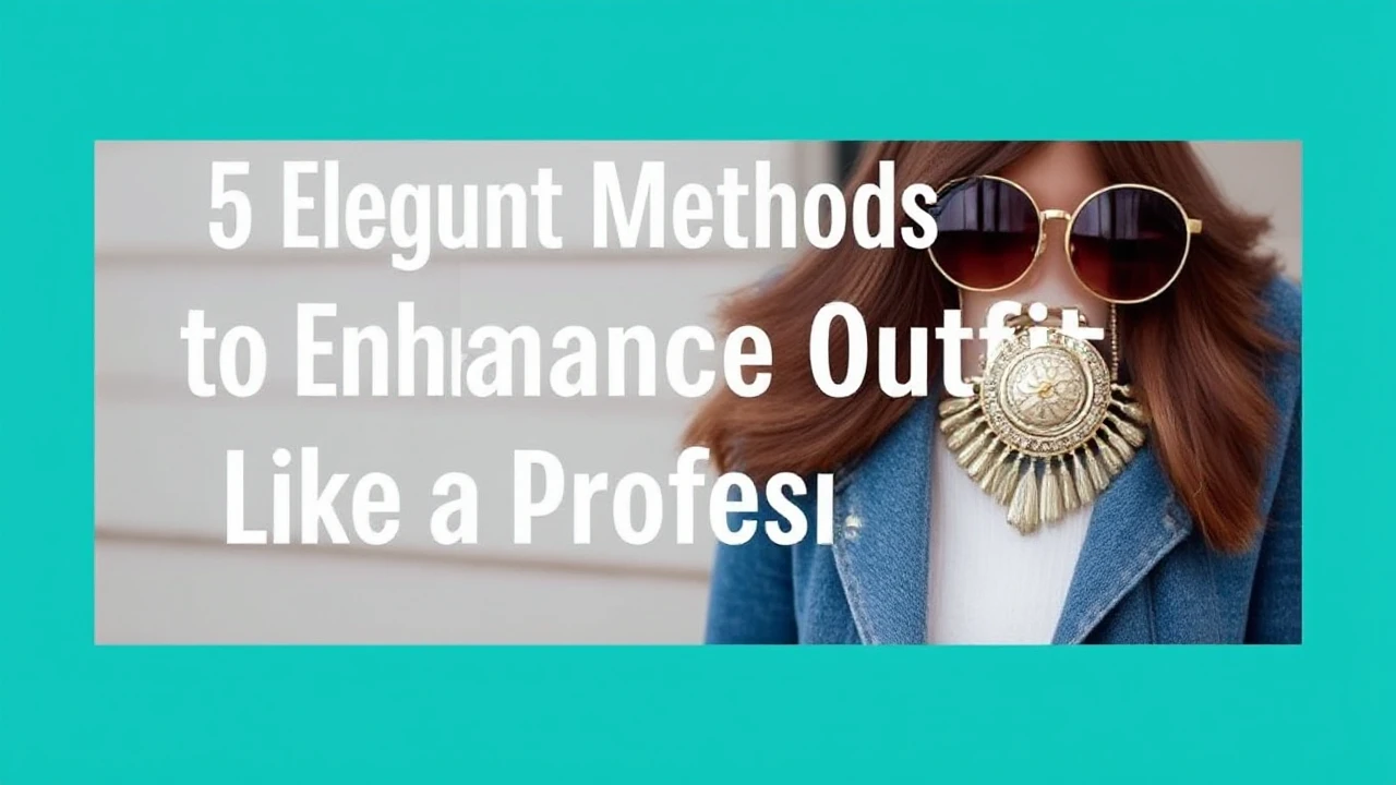 5 Elegant Methods to Enhance Your Outfit Like a Professional