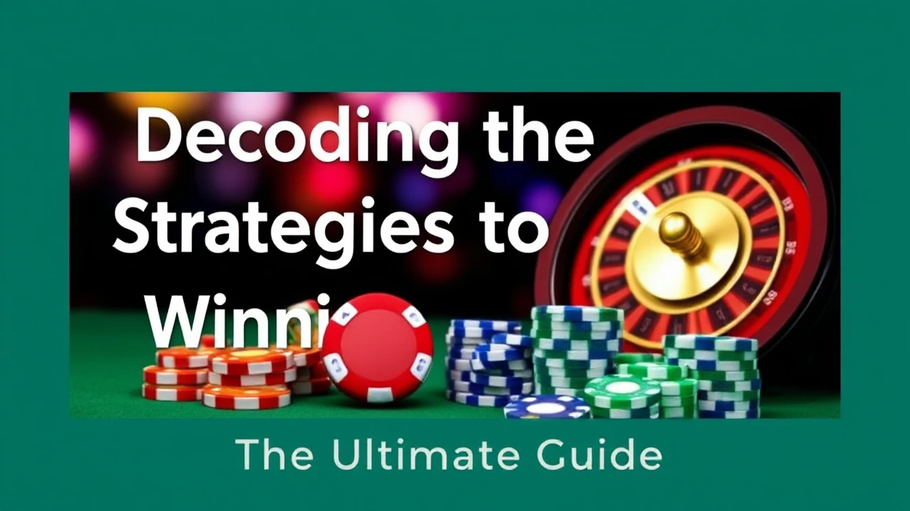 Decoding the Strategies to Winning in Casinos: The Ultimate Guide