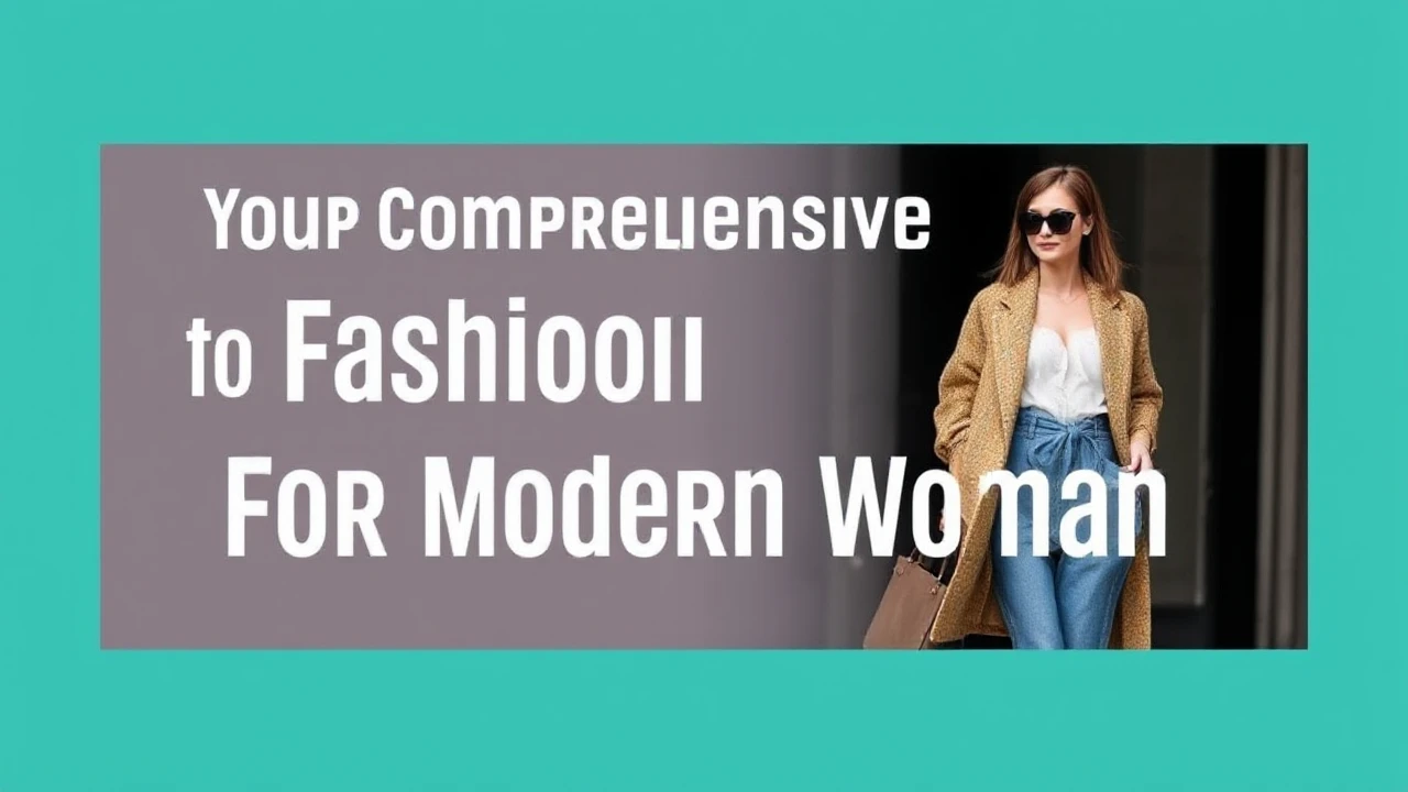 Your Comprehensive Handbook to Fashion Trends for the Modern Woman