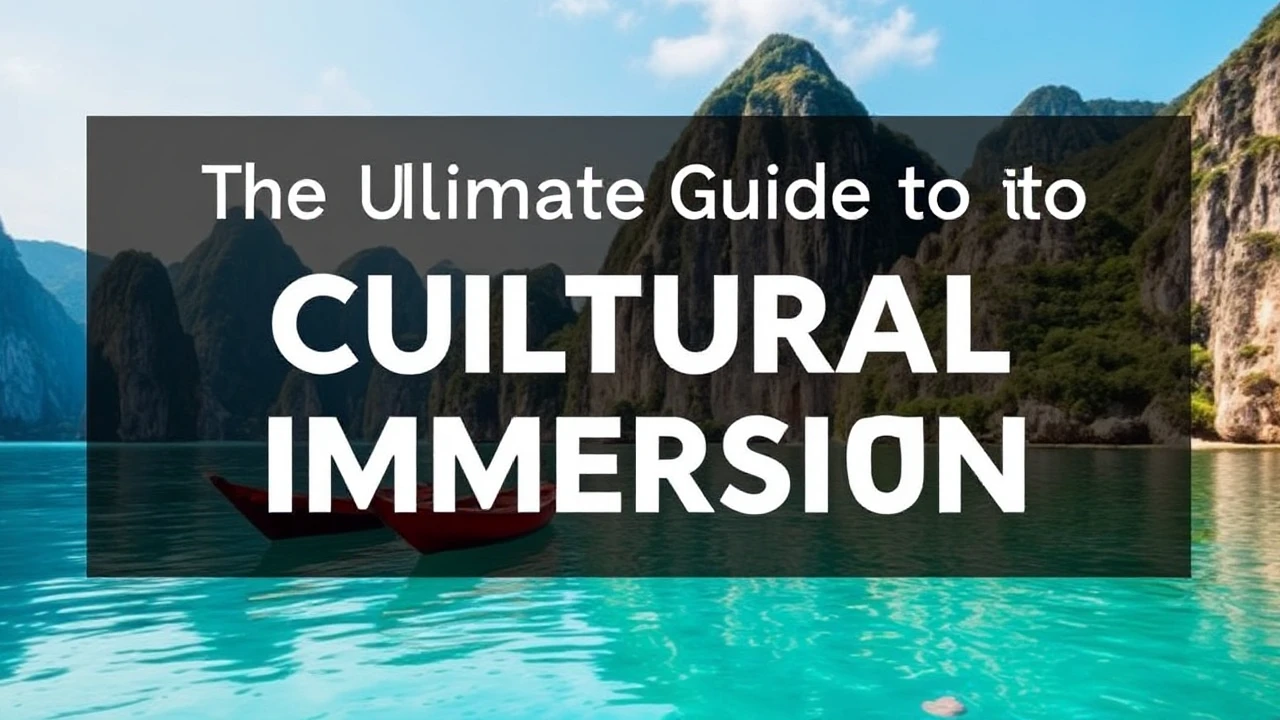 The Ultimate Guide to Cultural Immersion: Embracing Local Traditions While Traveling