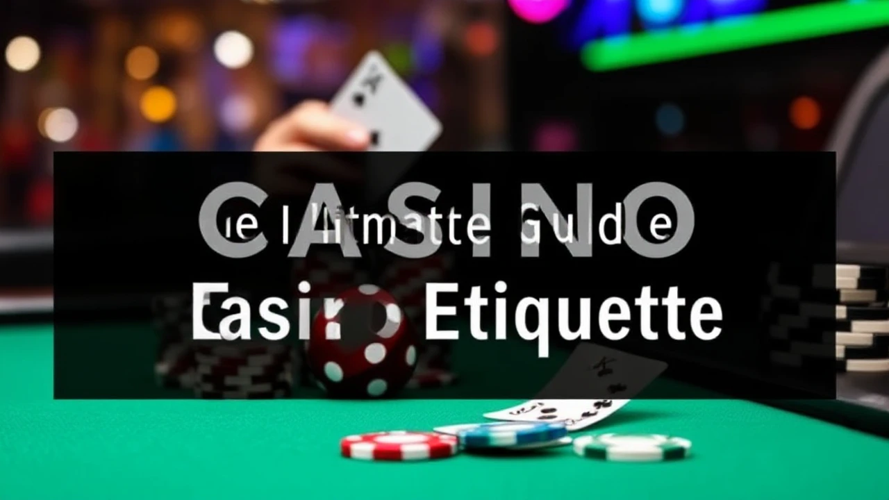 The Ultimate Guide to Casino Etiquette: Key Do's and Don'ts