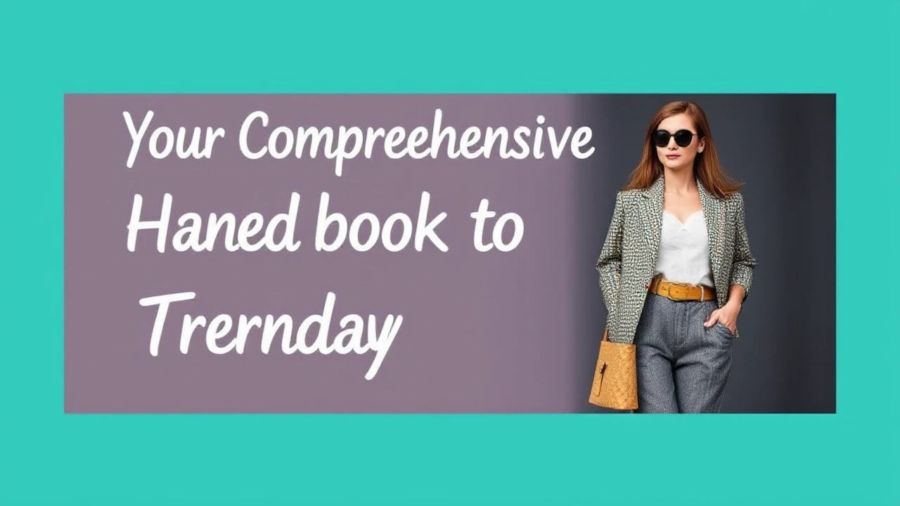 Your Comprehensive Handbook to Style Trends for Today's Woman