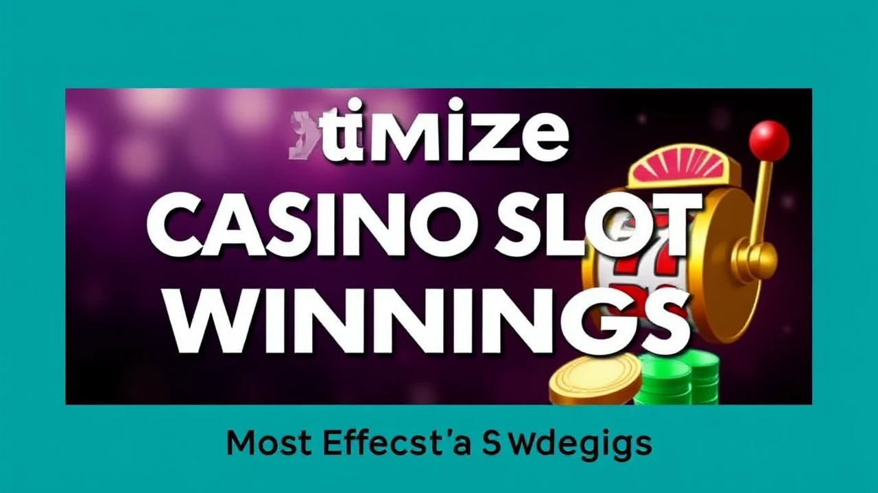 Optimize Your Casino Slot Winnings: Most Effective 5 Strategies