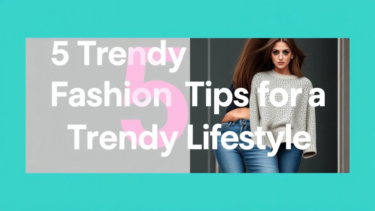 5 Trendy Fashion Tips for a Trendy Lifestyle