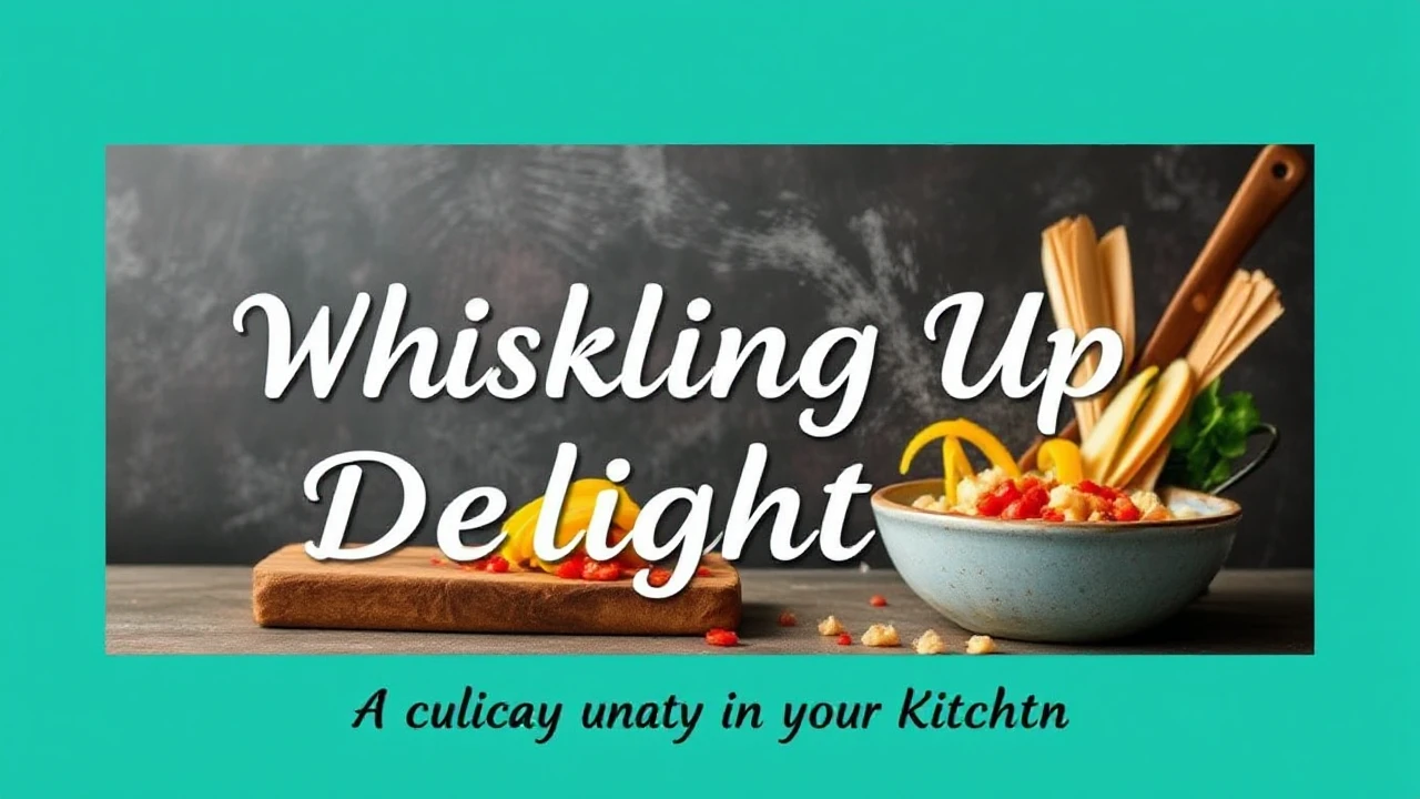 Whisking Up Delights: A Culinary Journey in Your Kitchen