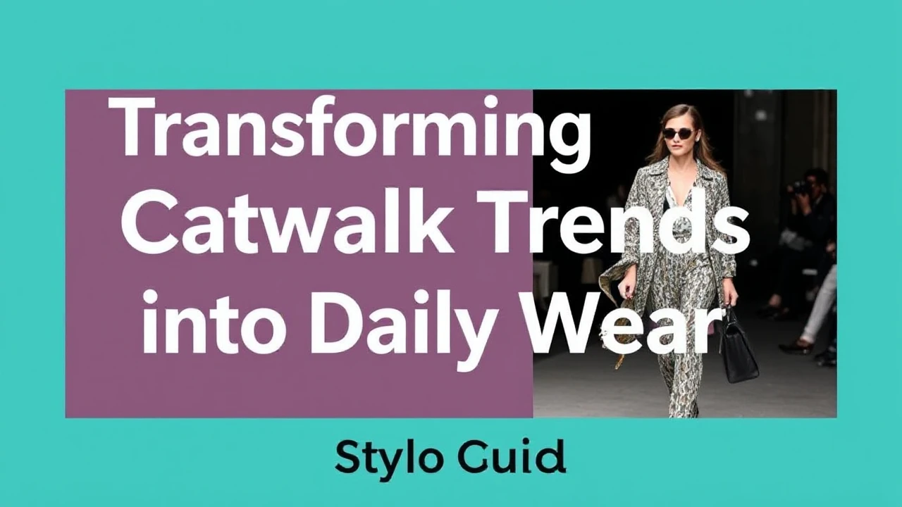 Transforming Catwalk Trends into Daily Wear: Style Guide