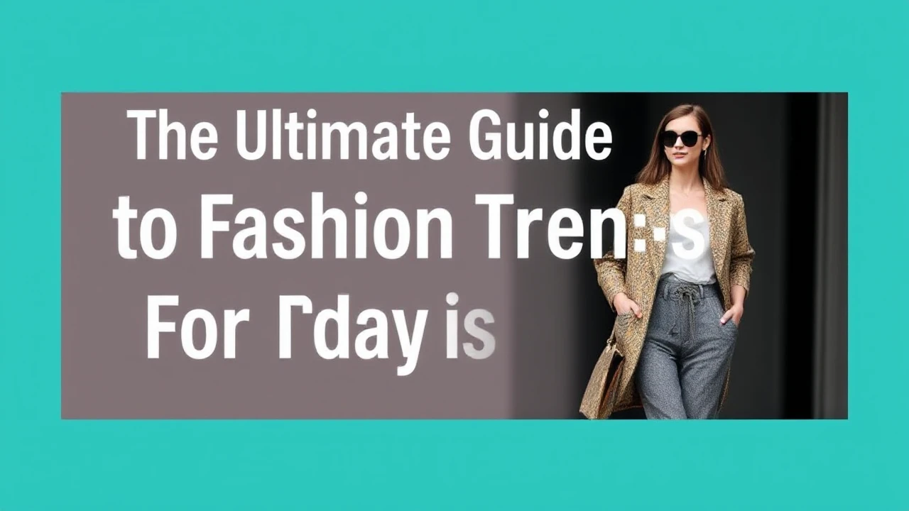 The Ultimate Guide to Fashion Trends for Today's Woman