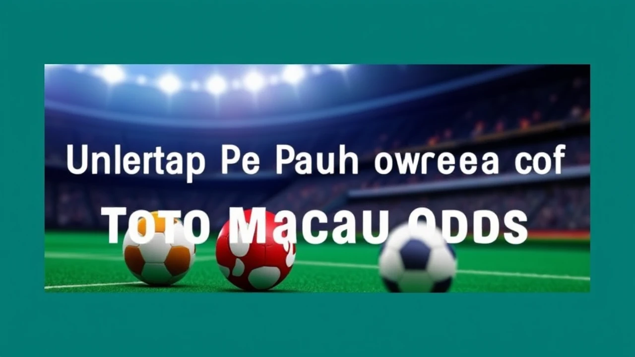 Unlocking the Untapped Power of Toto Macau Odds