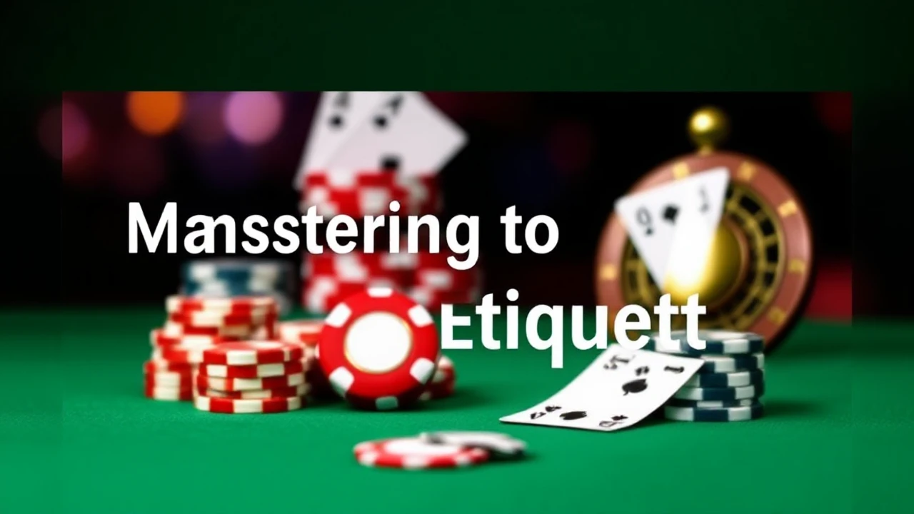 Mastering to Casino Etiquette