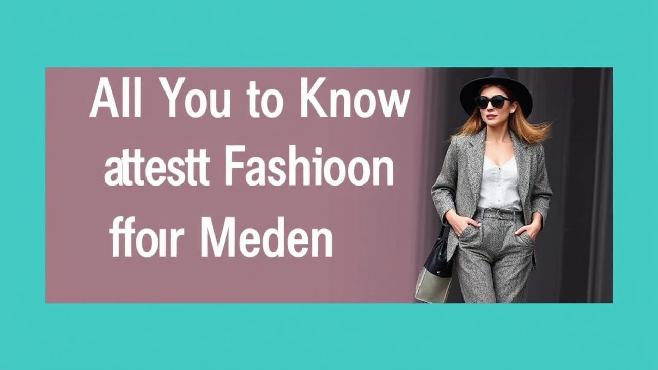 All You Need to Know to Latest Fashion for the Modern Woman