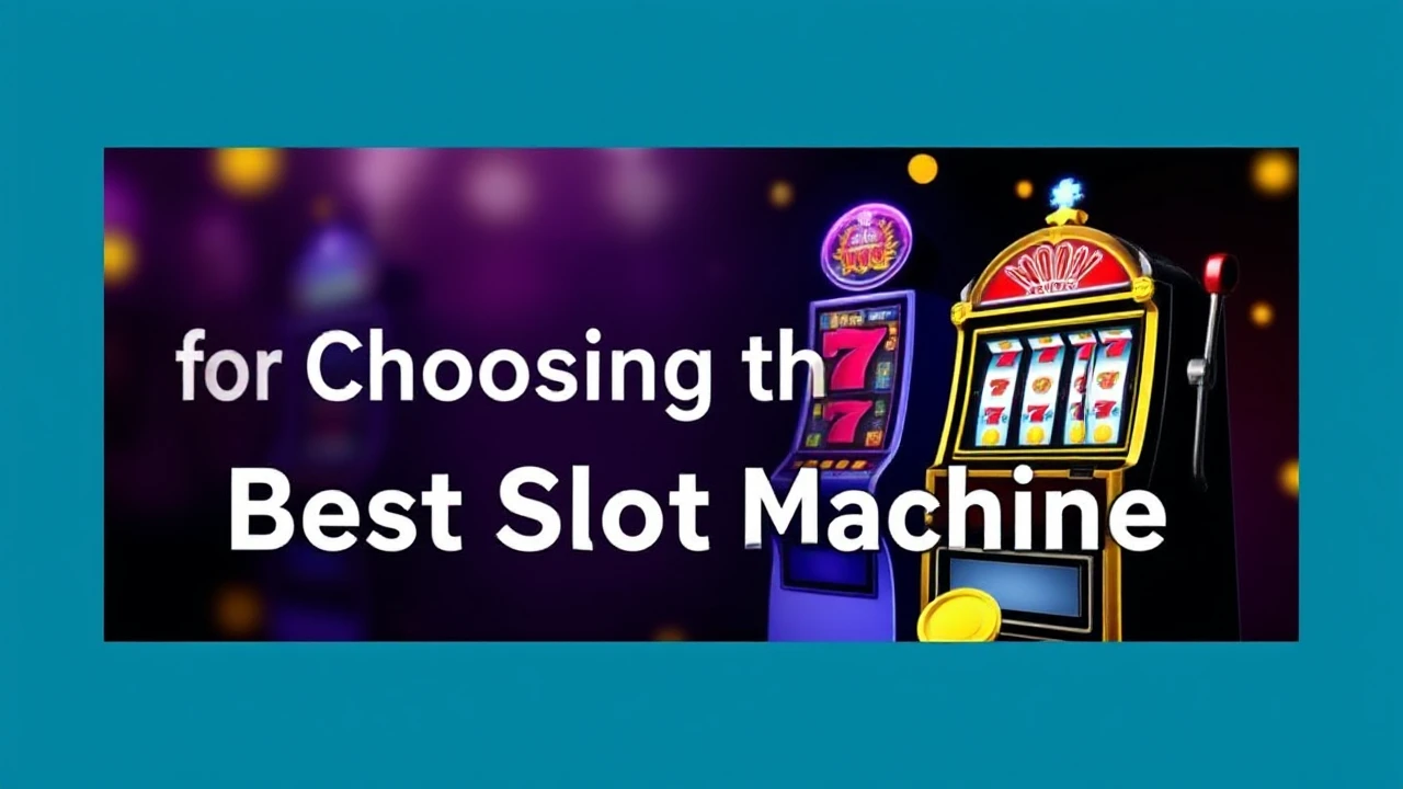 The Definitive Handbook for Choosing the Best Slot Machine