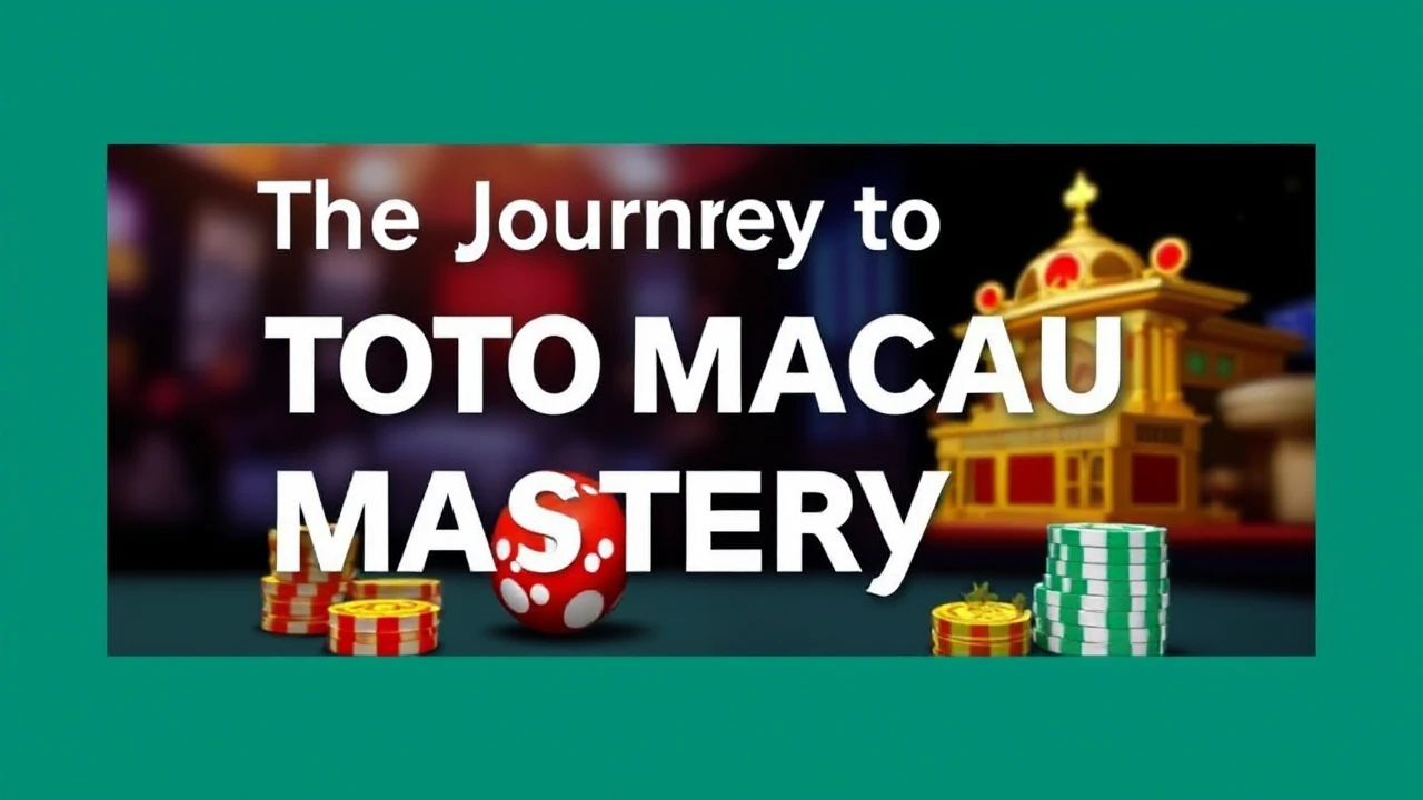 The Journey to Toto Macau Mastery: Tips for Success