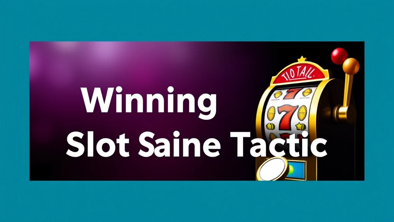 Mastering a Winning Slot Machine Tactic