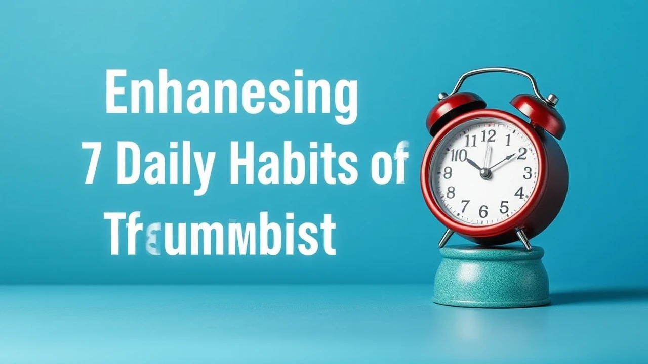 Enhancing Efficiency: 7 Daily Habits of Triumphant Individuals