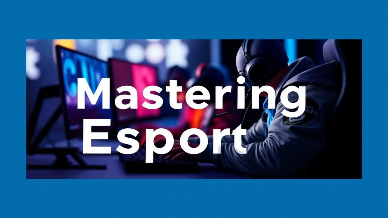 Mastering Esports: Novice's Guide to Professional Gaming