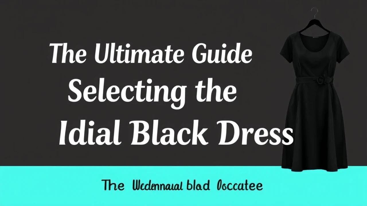 The Ultimate Guide of Selecting the Ideal Little Black Dress
