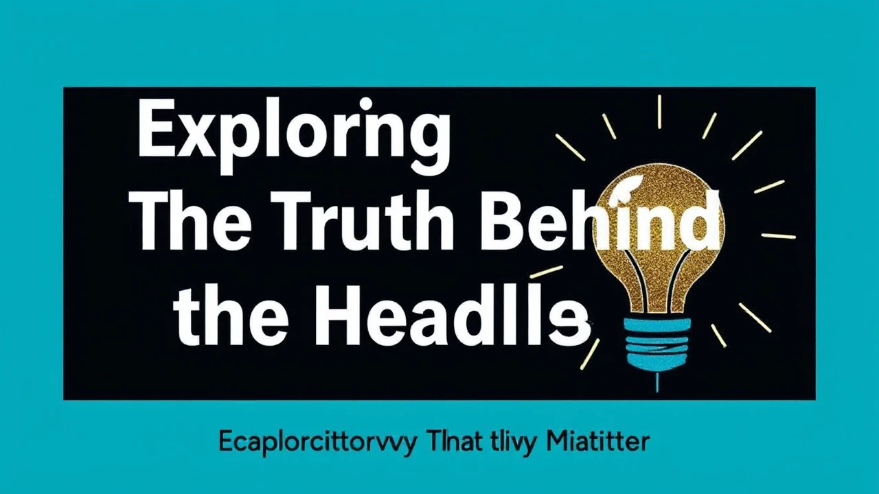 Exploring the Truth Behind the Headlines: Exploring the Stories That Truly Matter