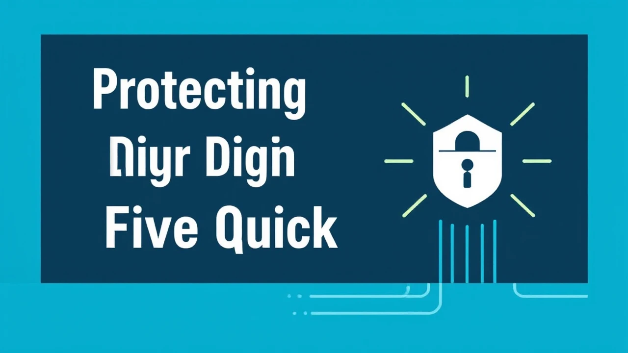 Protecting Your Digital Devices: Five Quick Tips