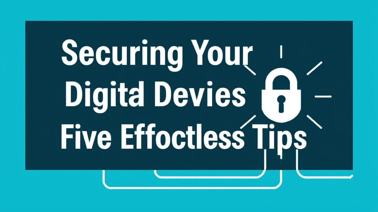 Securing Your Digital Devices: Five Effortless Tips