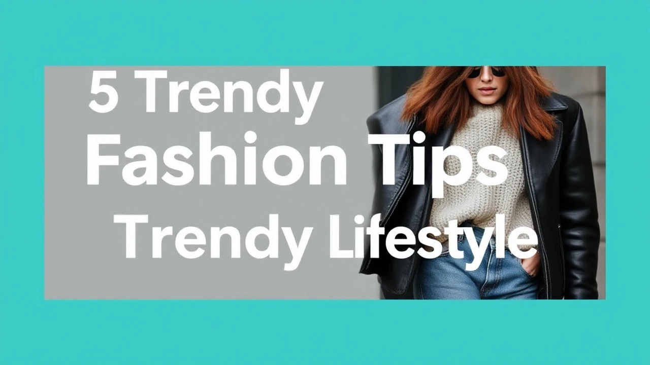 5 Trendy Fashion Tips for a Trendy Lifestyle