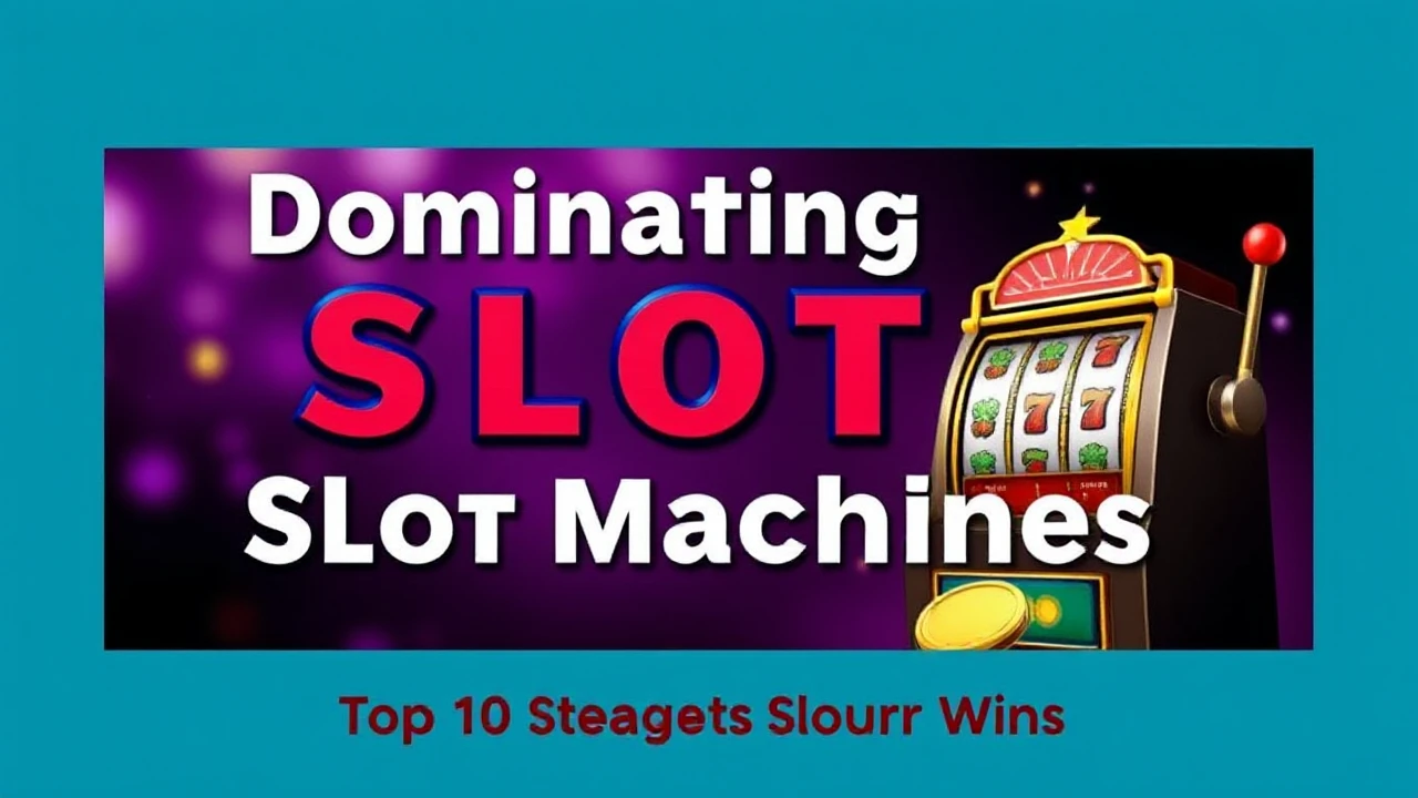 Dominating Slot Machines: Top 10 Strategies to Increase Your Wins