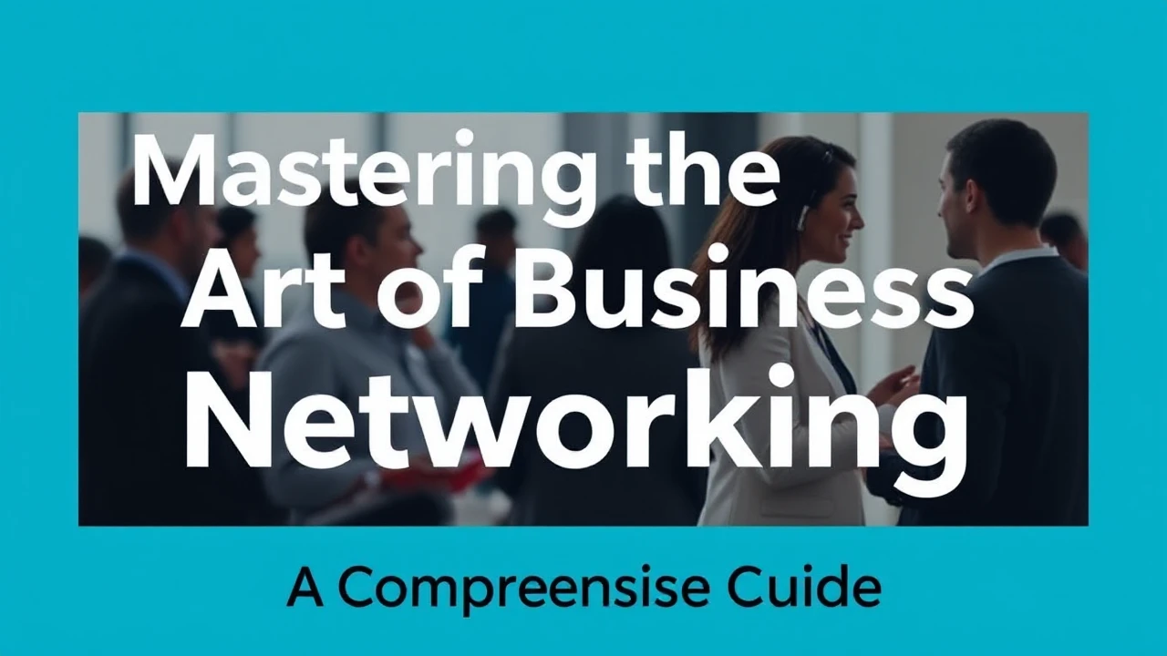 Mastering the Art of Business Networking: A Comprehensive Guide