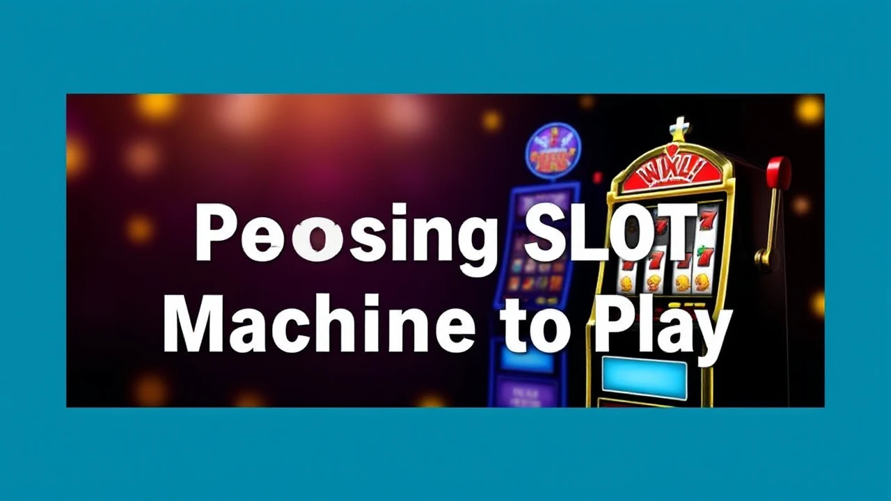 The Ultimate Manual on Choosing the Perfect Slot Machine to Play