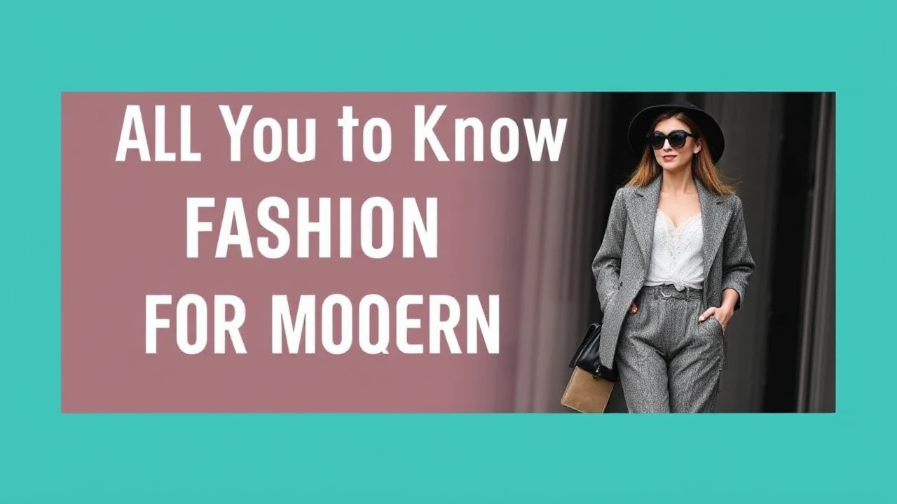 All You Need to Know to Fashion Trends for the Modern Woman