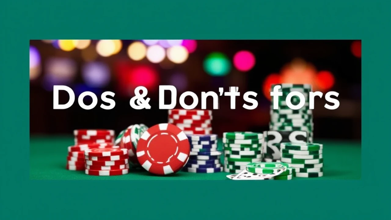Dos and Don'ts for Gamblers: Navigating Proper Behavior at Casinos