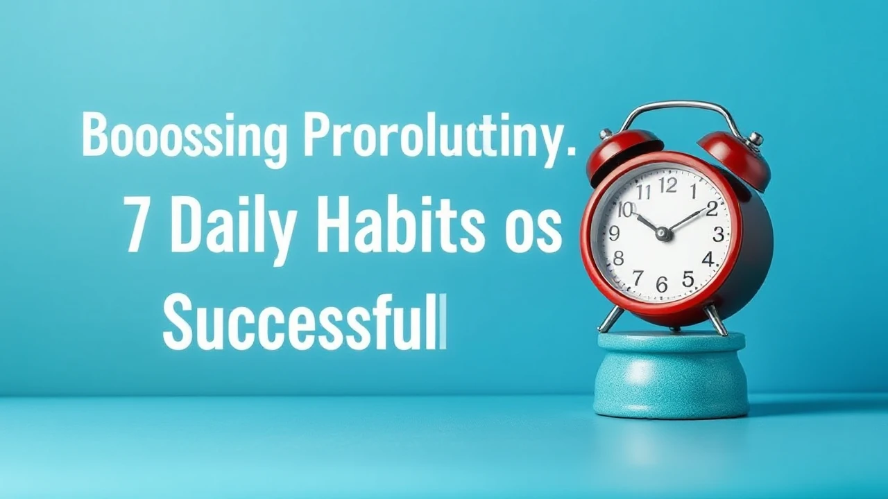 Boosting Productivity: 7 Daily Habits of Successful Individuals