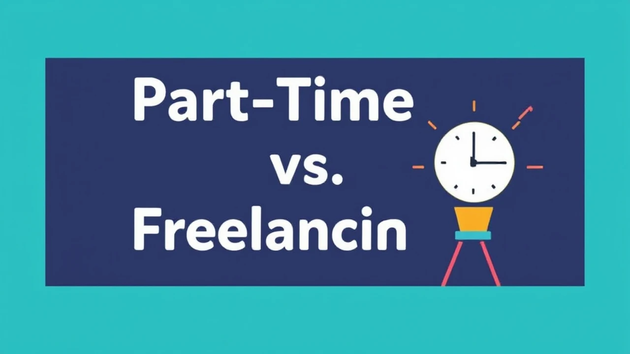 Part-Time Job vs. Freelancing: Choosing the Best Fit for Your Lifestyle