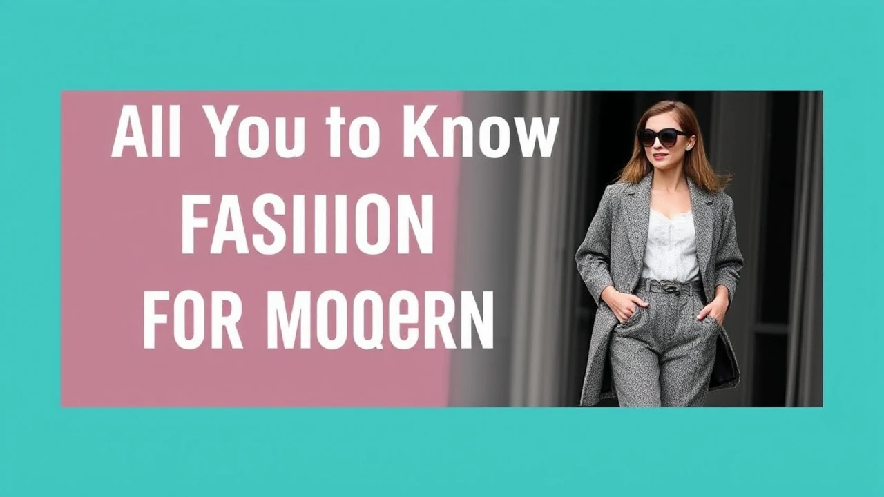 All You Need to Know to Fashion Trends for the Modern Woman
