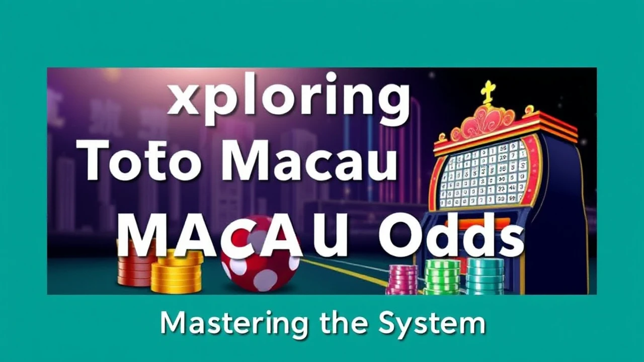 Exploring Toto Macau Odds: Mastering the System