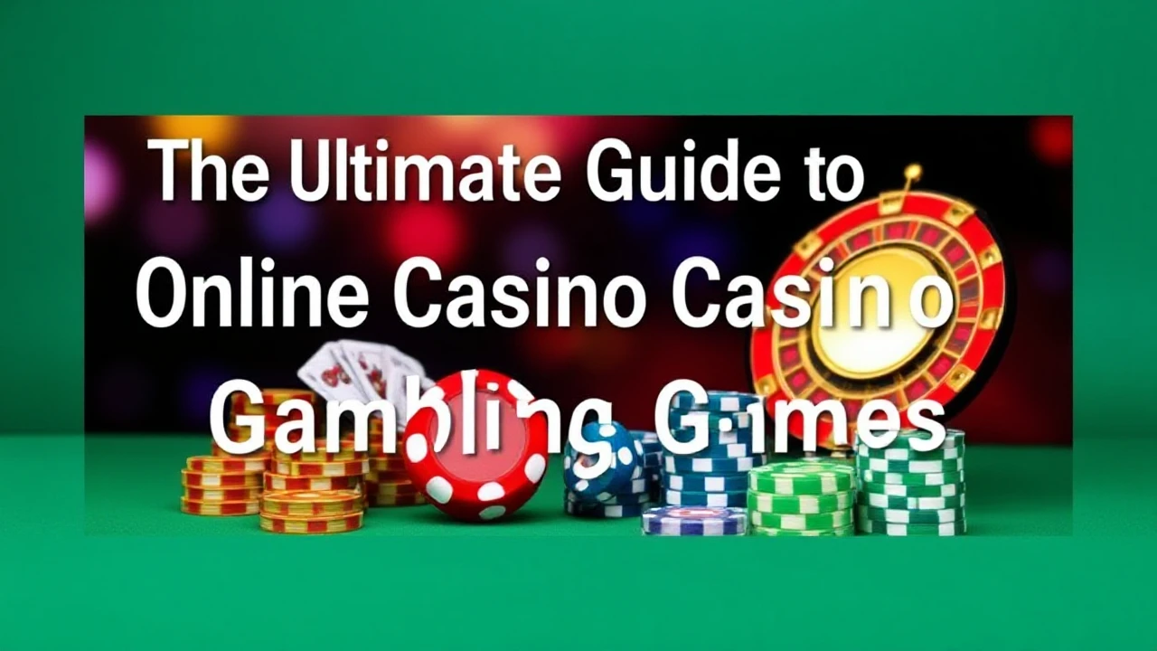 The Ultimate Guide to Online Casino Gambling Games: A Beginner's Roadmap