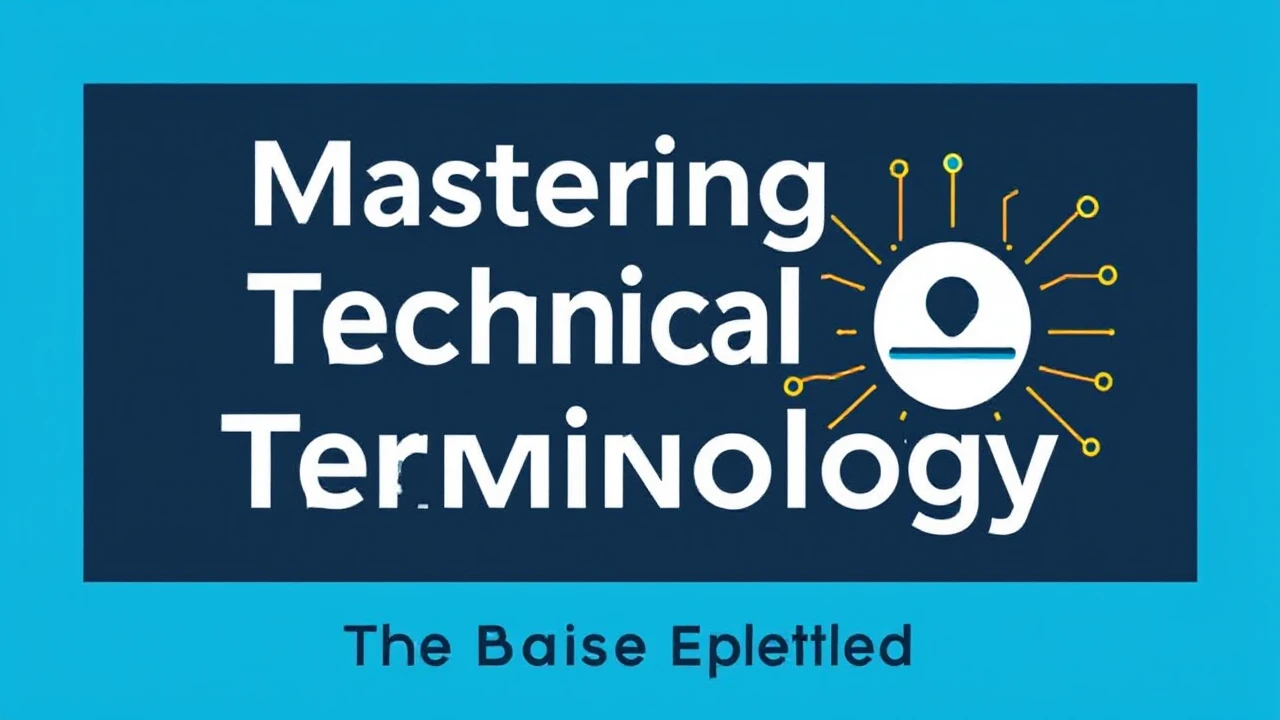 Mastering Technical Terminology: The Basics Explained