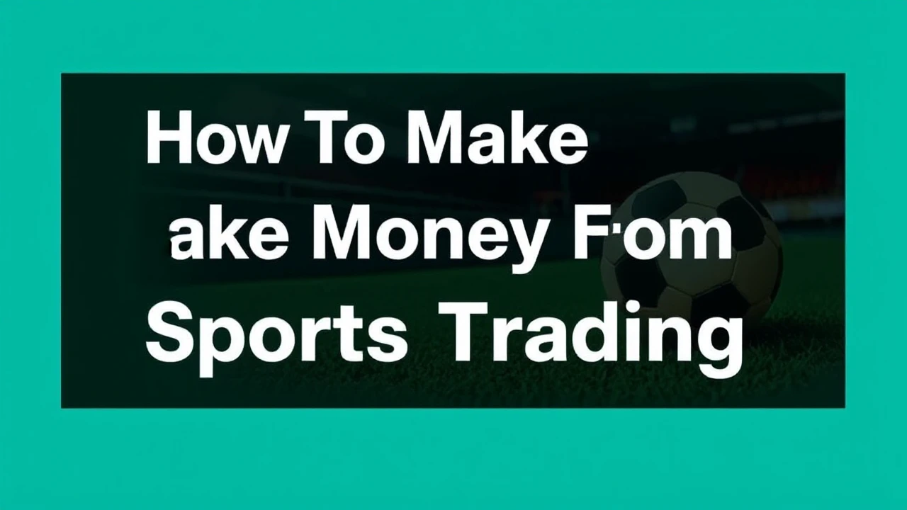 How To Make Money From Sports Trading (Football Trading)