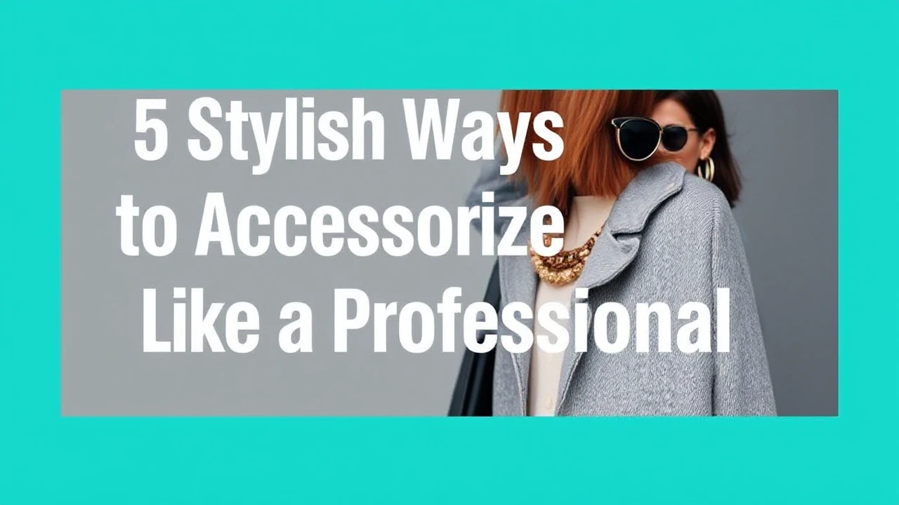 5 Stylish Ways to Accessorize Your Outfit Like a Professional