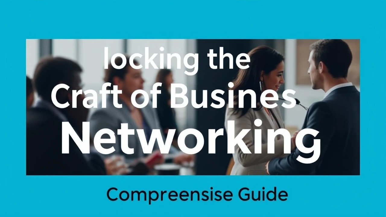Unlocking the Craft of Business Networking: A Comprehensive Guide