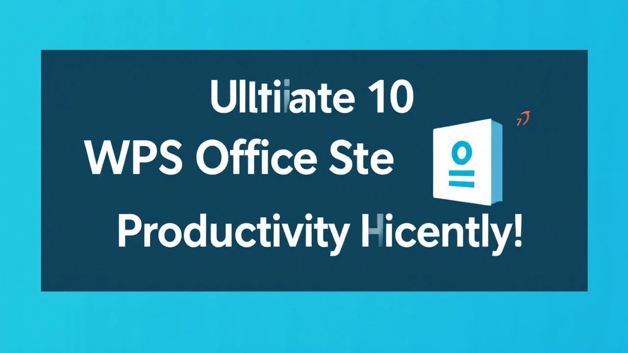 Ultimate 10 WPS Office Strategies to Improve Your Output Currently!