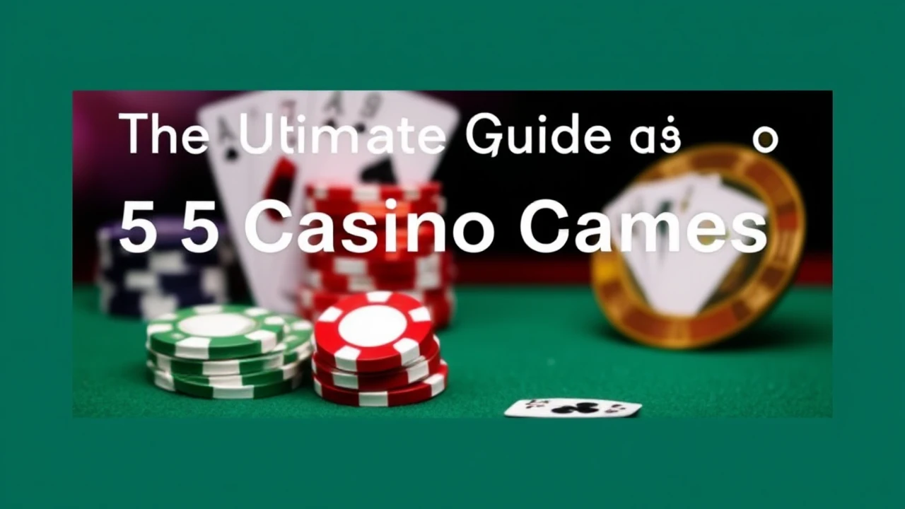 The Ultimate Guide of 5 Casino Games to Try Your Luck