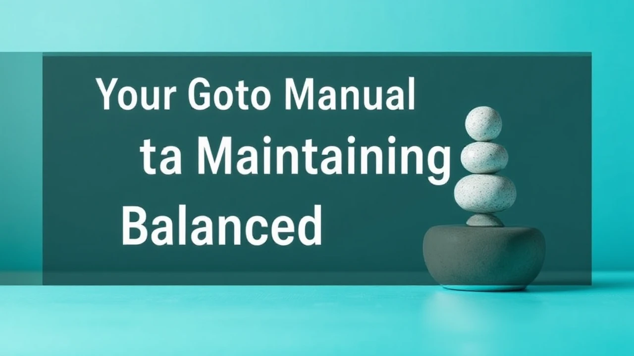 Your Go-To Manual to Maintaining a Balanced Lifestyle