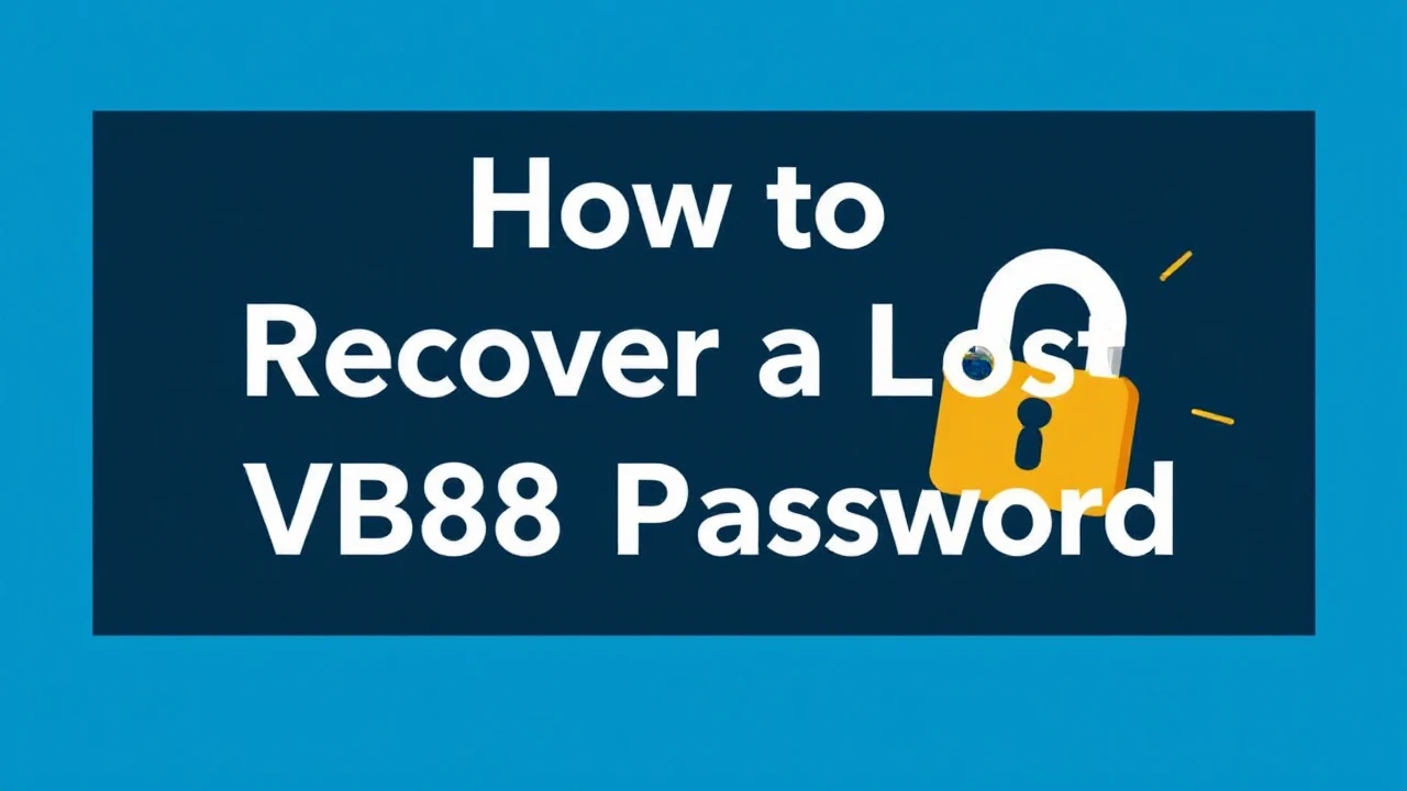 How to Recover a Lost VB88 Password
