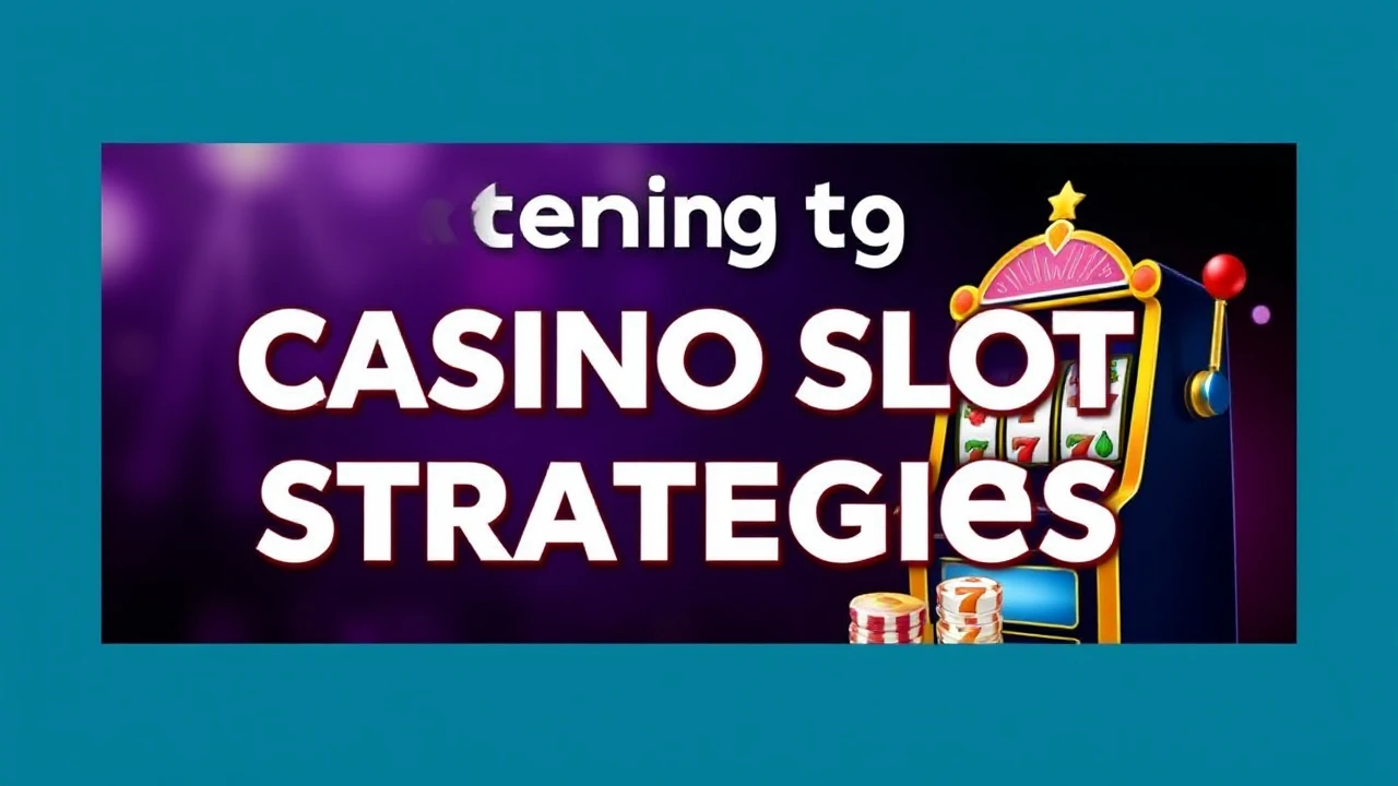 Mastering to Casino Slot Strategies