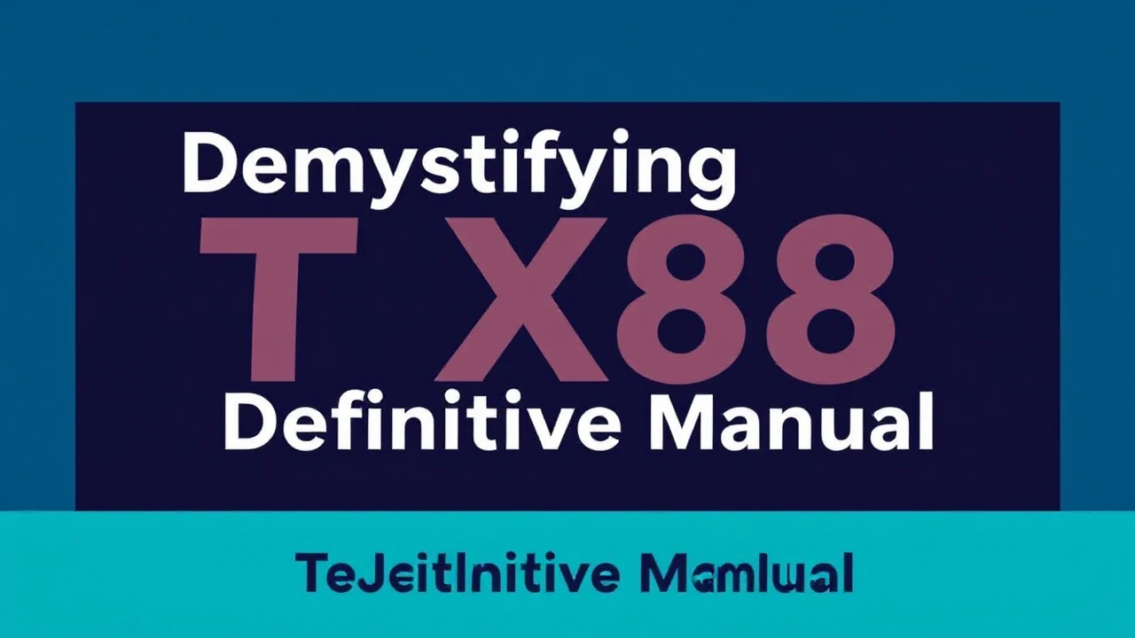Demystifying Tx88: The Definitive Manual