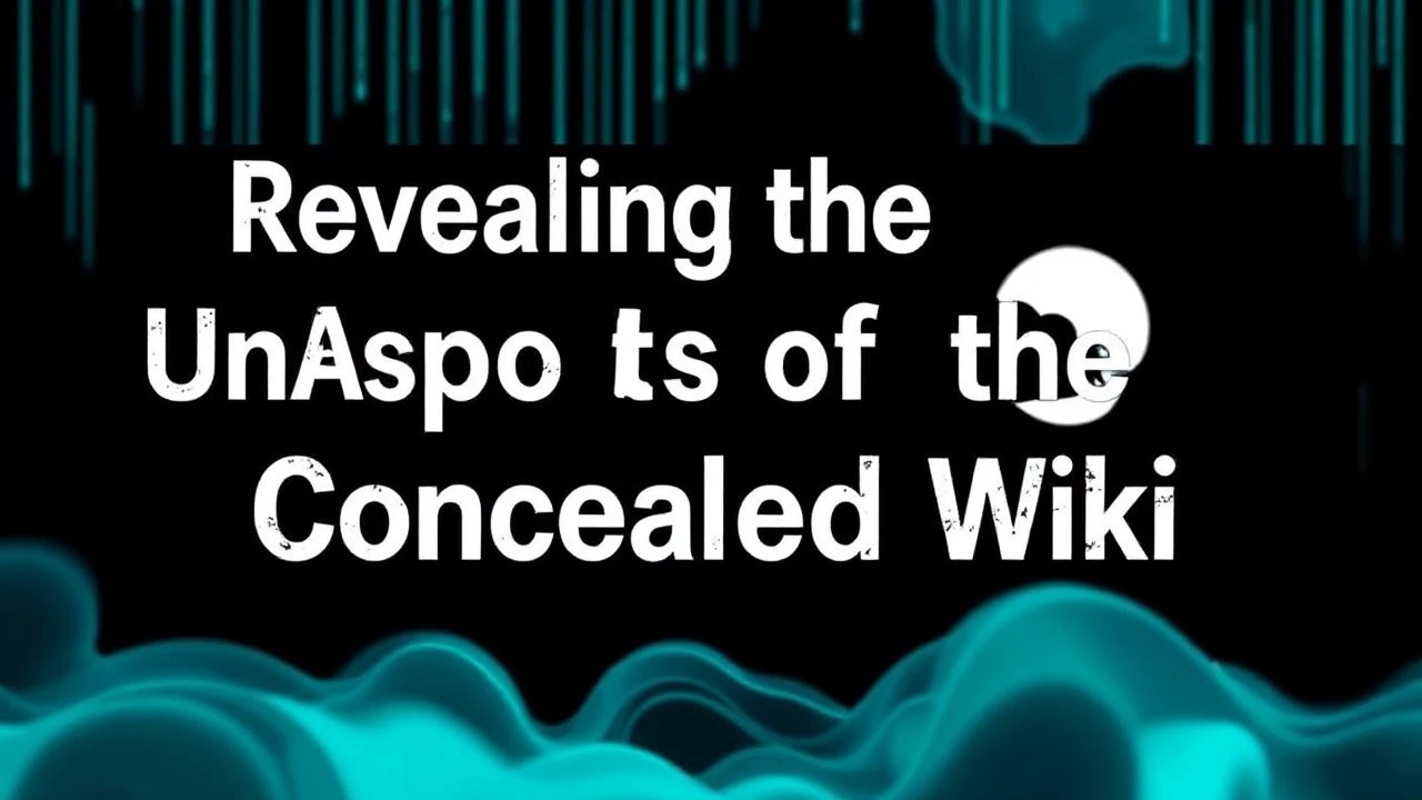 Revealing the Unknown Aspects of the Concealed Wiki: A Detailed Guide
