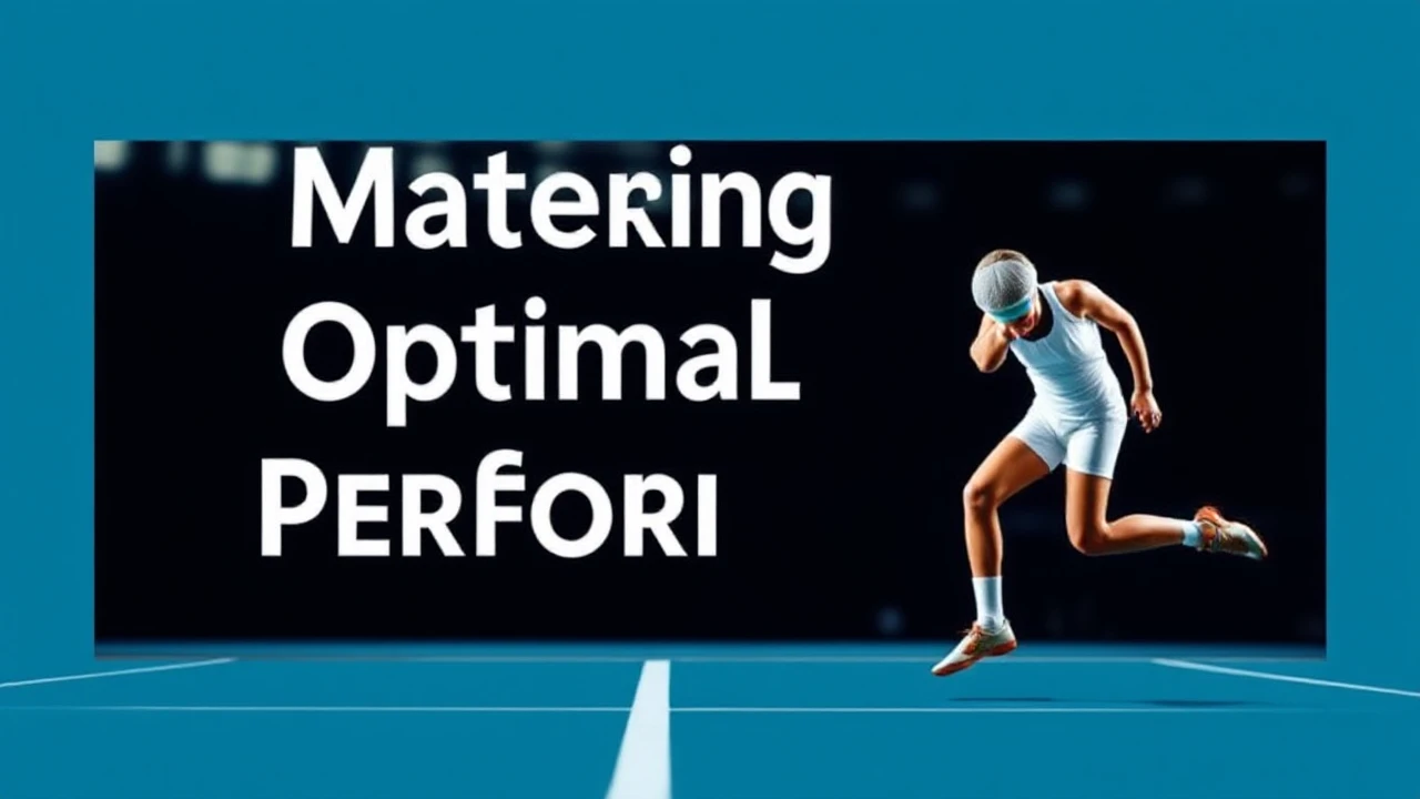 Mastering Optimal Performance: Psychological Strategies for Athletes