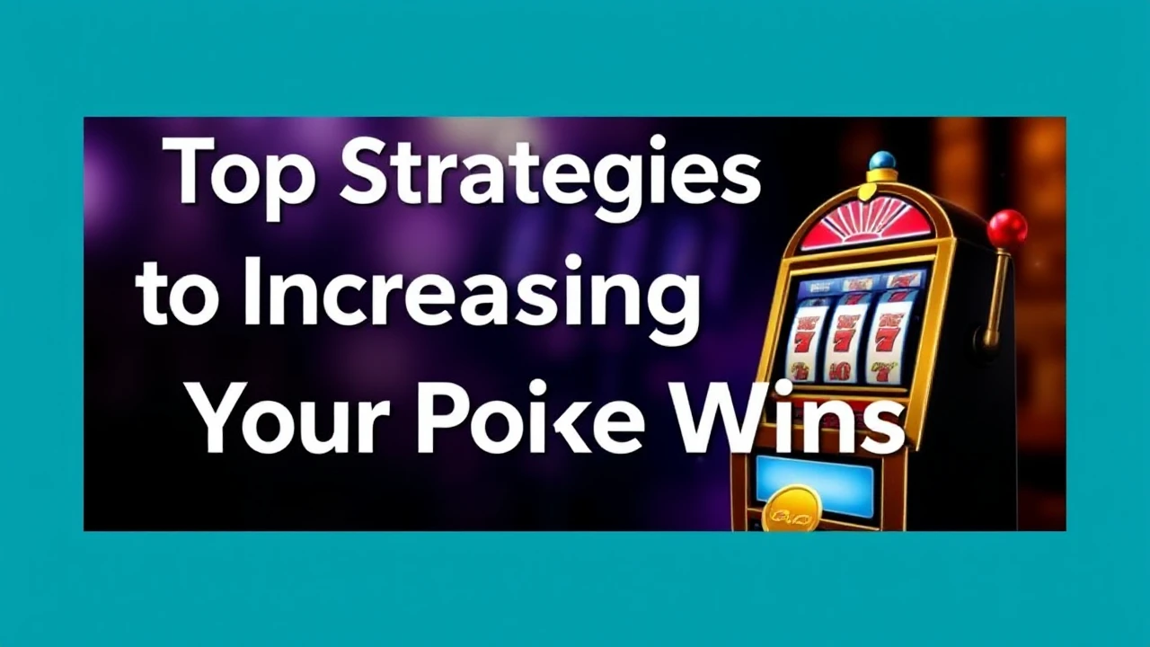 Top Strategies to Increasing Your Pokie Wins
