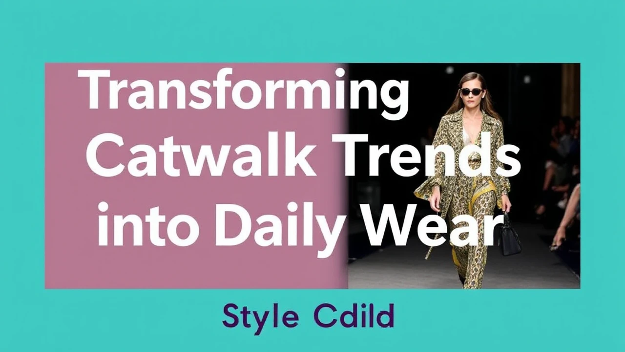 Transforming Catwalk Trends into Daily Wear: Style Guide