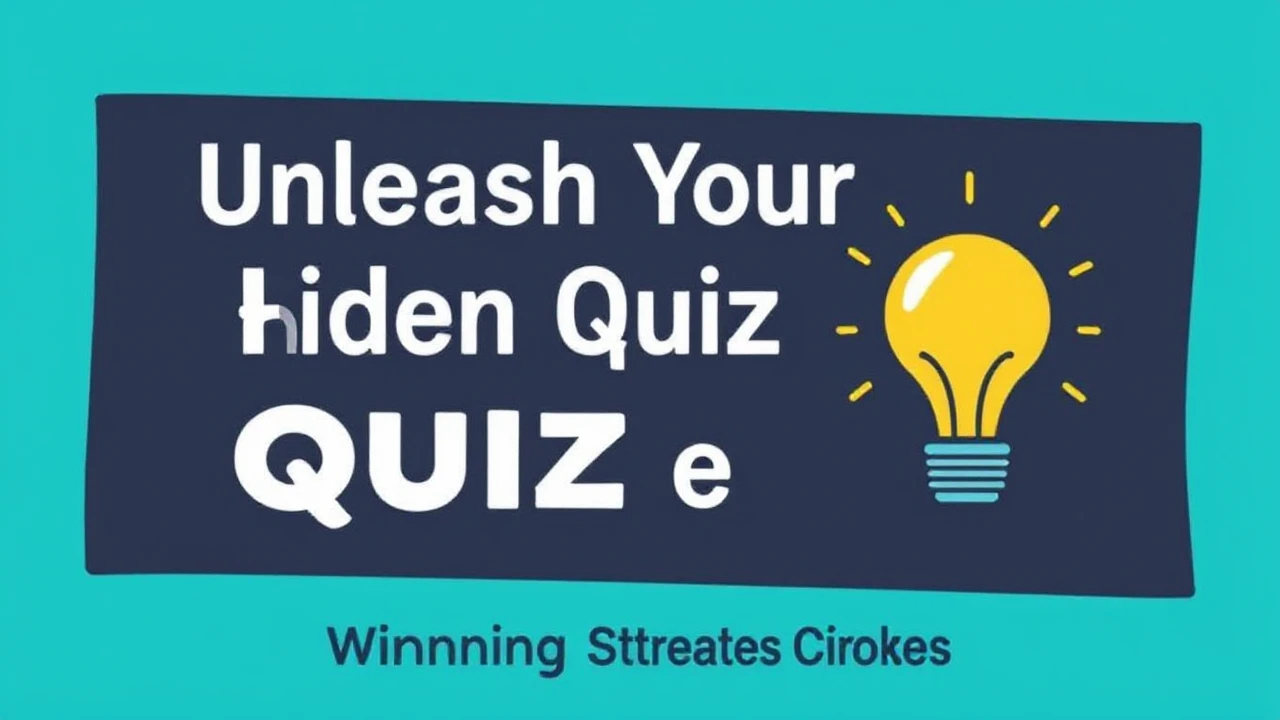 Unleash Your Hidden Quiz Whiz: Winning Strategies for Free Online Quizzes