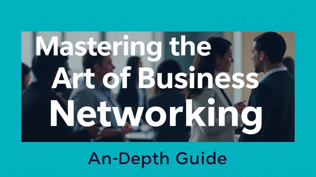 Mastering the Art of Business Networking: An In-Depth Guide